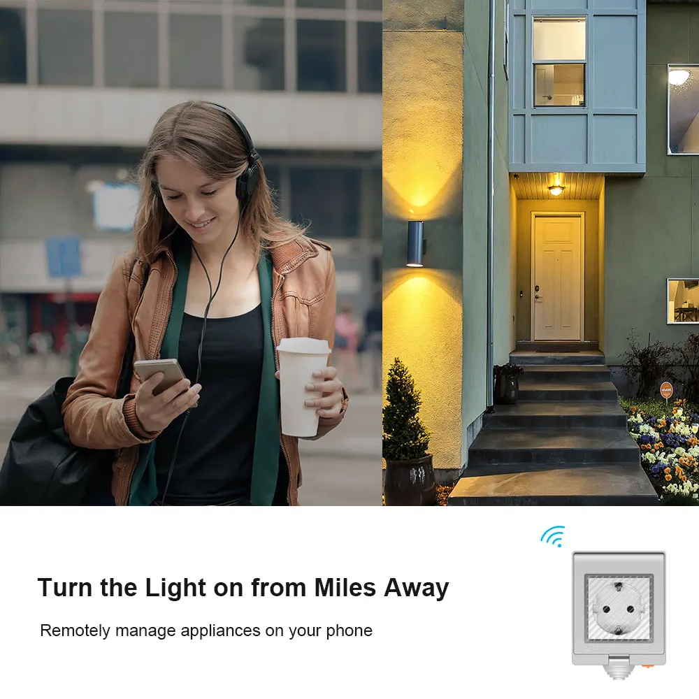 Itead SONOFF S55 Wifi Ʈ   ġ, IP55 UK/AU/US/FR/DE/ZA Wifi ÷  Ÿ̸  alexa  ۵