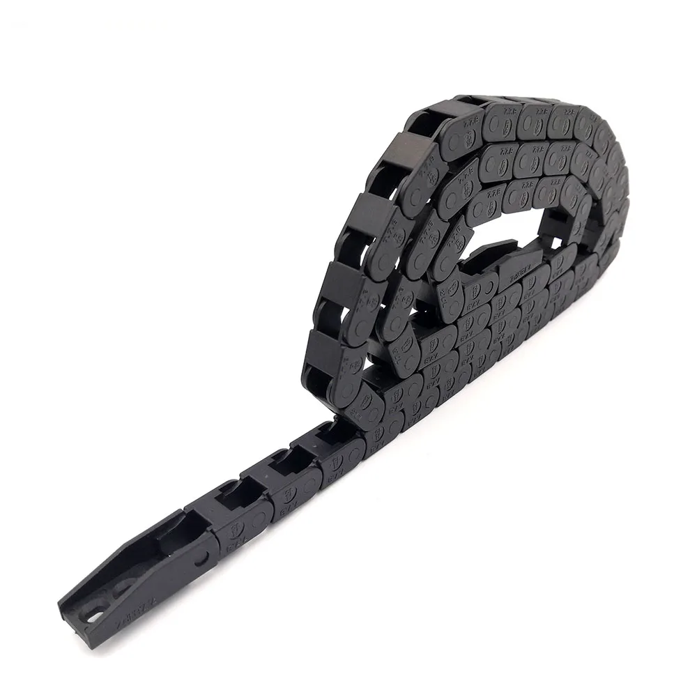 JFLO 7x7mm 1 Meter Drag Chain Cable Wire Carrier With End Connectors For 3D Printer Parts Plastic Transmission Hot