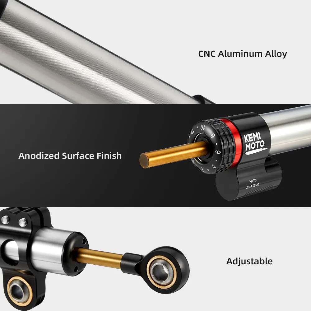 Универсальный мотоциклетный Регулируемый рулевой демпфер стабилизатор для Yamaha MT07 MT09 для YZF R3 для KAWASAKI Z900 Z800 для BMN