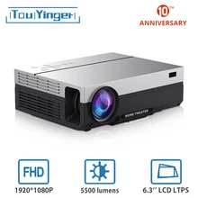 Touyinger T26L natif 1080p LED full HD projecteur vidéo projecteur 5500 Lumen FHD Home cinema HDMI ( Android 9.0 wifi AC3 en option)(China)