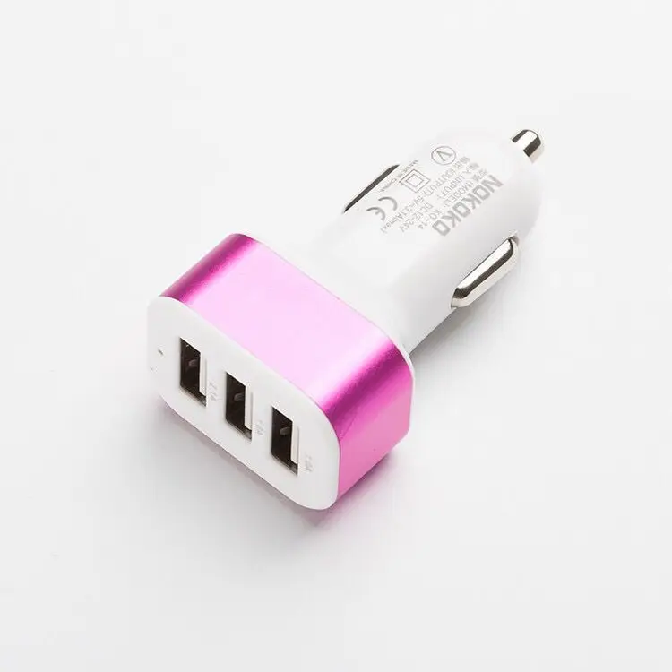 Универсальный тройник USB автомобильный держатель для телефона на Зарядное устройство 12 V-24 V до 5V низшее Напряжение защиты многофункциональное автомобильное Зарядное устройство головка