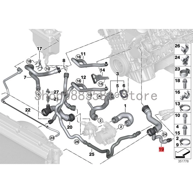 CAR oil inlet hose bm wE63 630I E64 630I E60 523I Engine oil filler