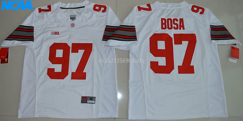 Новое поступление высокое качество NCAA Joey Bosa#97 футболка колледжа ограниченная Спортивная футболка S-XXXL
