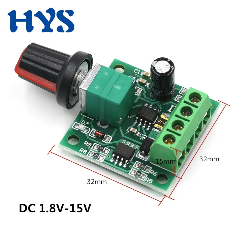 

DC 1.8V 3V 5V 6V 12V 2A PWM Motor Speed Controller 12 V Volt Low Voltage Motor Control PWM DC12V Switch Adjustable Drive Module