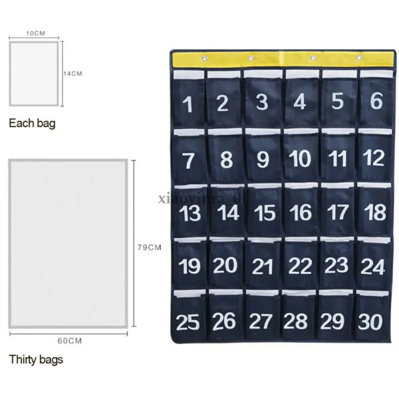 30 Сетка цифровой мобильный телефон подвесная сумка Оксфорд ткань Органайзер Дверь Шкаф для одежды стена для конференц карты карман 60*79 см