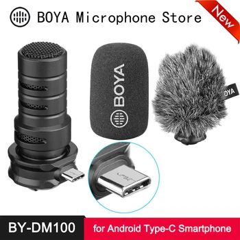 

BOYA BY-DM100 Digital Microphone Cardioid Stereo X/Y Condenser Mic for HUAWEI XIAOMI MEIZU LG USB Type-C Smartphone Video Record