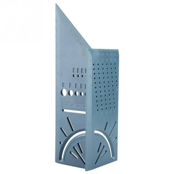 

new Woodworking Gauge Ruler 3D Mitre Angle Measuring Square Measure Tool 45 Degree and 90 Degree with Carpenter Pencil