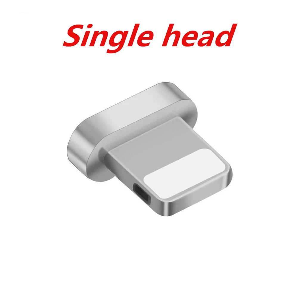 L-Line 1 м светодиодный магнитный 3а usb type-C для iPhone8 7 6 Plus X XR MAX Магнитный кабель Micro USB C для samsung S8 S9 Millet Mi 8 - Тип штекера: Single head