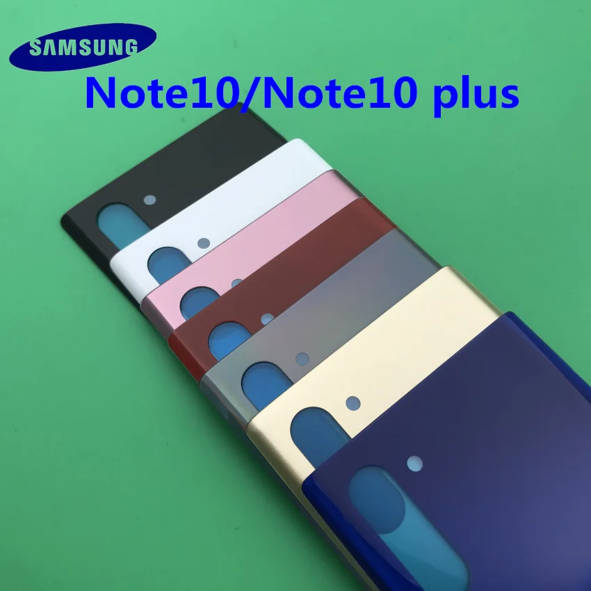 Чехол для задней батареи samsung для samsung Galaxy Note 10 N970 Note 10 plus N975 NOTE10 задний стеклянный чехол