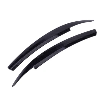 

1Pair Car Head Light Lamp Eyebrow Eyelid Trim Black Plastic Fit For VW Scirocco 2009 2010 2011 2012 2013 2014 2015 2016 2017