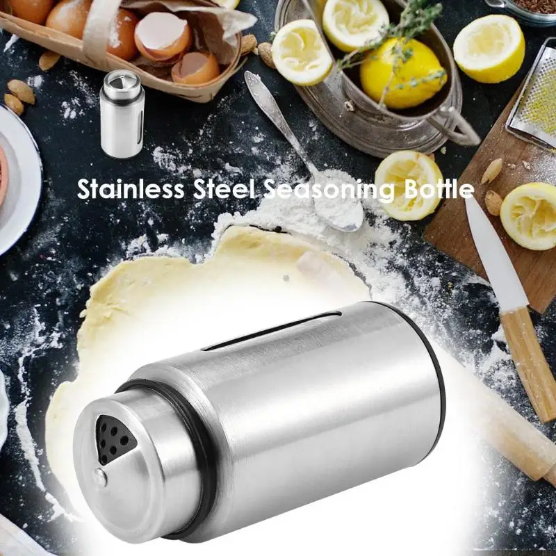 Видимая банка для приправ из нержавеющей стали вращающиеся крышки многоцелевой