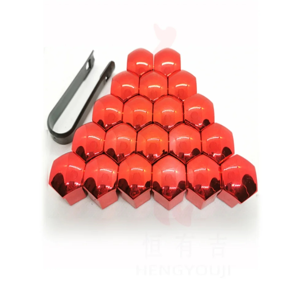 Wheel Nut Caps Wheel Nut Covers 17 19 21 mm 20PCS Car Wheel Nut Caps Protection Covers Caps Anti-Rust Auto Hub Screw Cover Car Tyre Nut Bolt Exterior Decoration