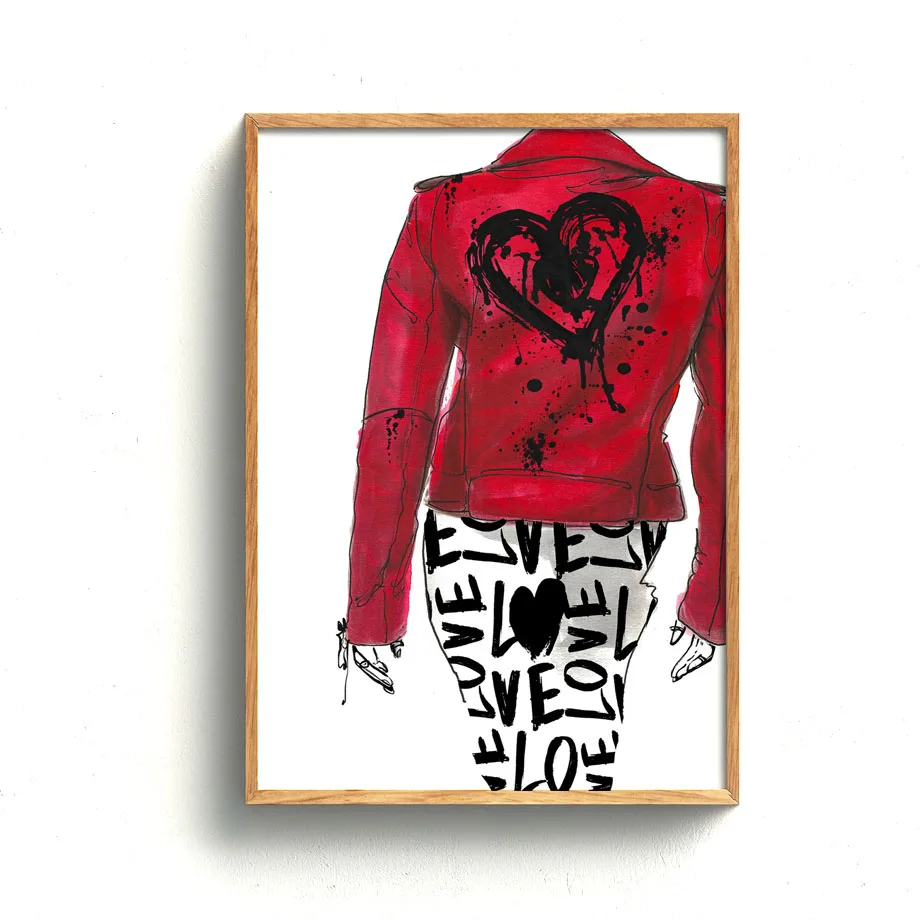 Настенная Художественная Картина на холсте Акварельная Парижская мода платье очки девушка скандинавские плакаты и принты настенные картины для гостиной бара