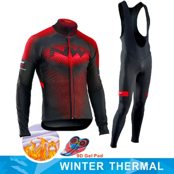 

2020winter fleece suit, cycling suit, northwest, men's jersey suit, sports, cycling, mountain bike, clothing, bib hot jacket
