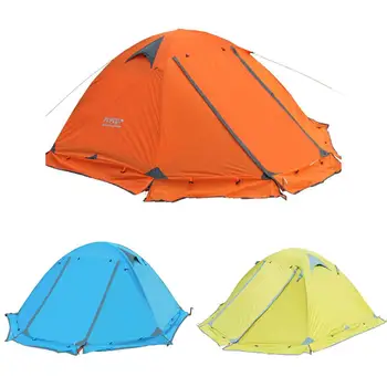 

Double Camping Tent Double Layer With Aluminum Rod Portable Wind Snow Resistant For Travel