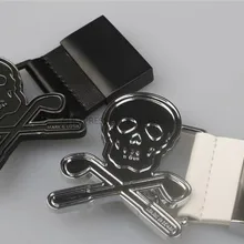 Череп гольф-клубов ремень в стиле гольфа из искусственной кожи Mark Lona пояс съемная длина 120 см 2 цвета для мужчин и женщин