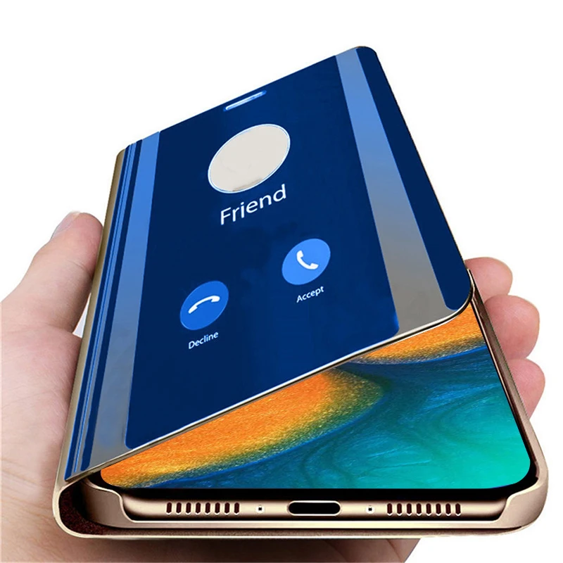 

3D Smart Mirror Flip Case For Samsung Galaxy A10 A20 A20E A30 A40 A50 Case Phone Cover For Galaxy S10 Plus S 10 A 50 Stand Funda