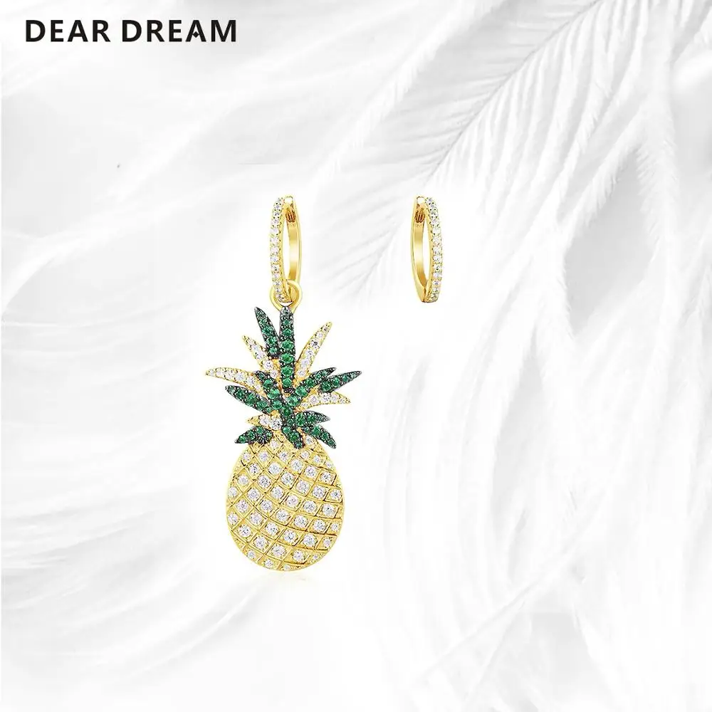 

Fashion Jewelry For Womens Earrings Jewelry Gifts Drop Earrings Fruit Pineapple Asymmetric Earrings Gift