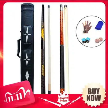 

PREOAIDR 3142 8K4 Billiard Pool Cues 11.5mm 12.75mm Tip BK3 Punch Jump Cue Case 8 Pieces Wood Laminated Technology Shaft China