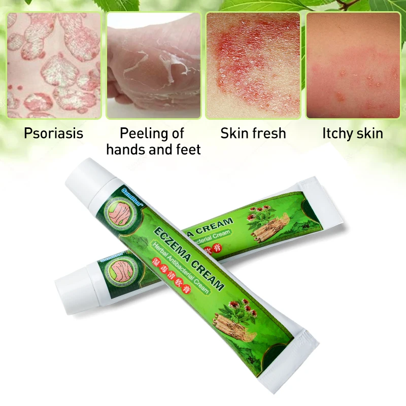 Sumifun 1/3/5Pcs Soft Eczema Cream Skin Problems Essential Oil 100% Herbal Anti-bacterial Ointment Antipruritic Plaster