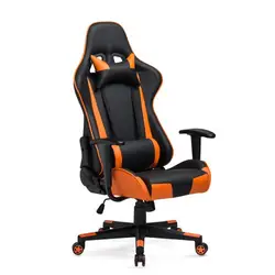 Качественное оранжевое офисное кресло для руководителя эргономичное компьютерное игровое кресло интернет сиденье для кафе домашнее