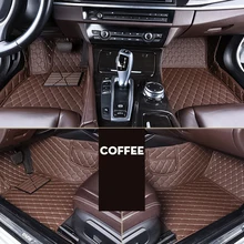 Кожаные автомобильные коврики для Mitsubishi Pajero ASX Lancer SPORT EX Zinger FORTIS Outlander Grandis Galant автомобильный Стайлинг