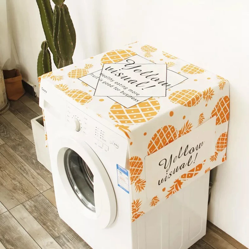 Cotton Linen Washing Machine Cover Drum Cloth dust cover Single Door Refrigerator Protective For Pulsator | Дом и сад
