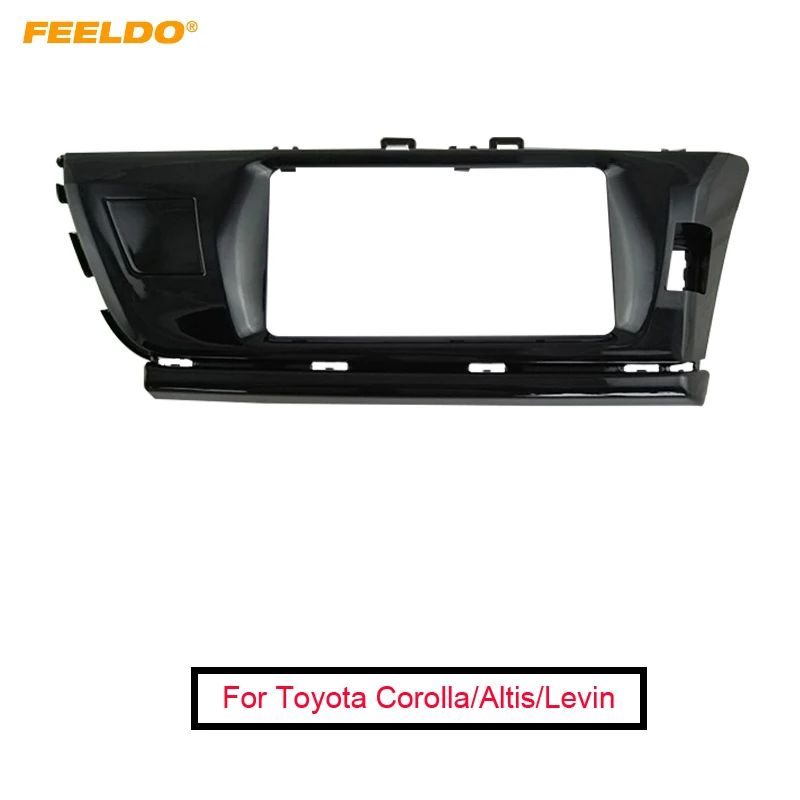 FEELDO Автомобильный CD/DVD аудио стерео рамка для приборной доски пластина Toyota