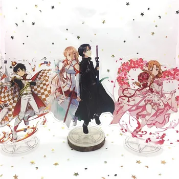 

Sword Art Online Keychain Acrylic Man Key Chain Women Key Holder Couples Keyring Anime Key Ring Pendant Llaveros Kirigaya Kazuto