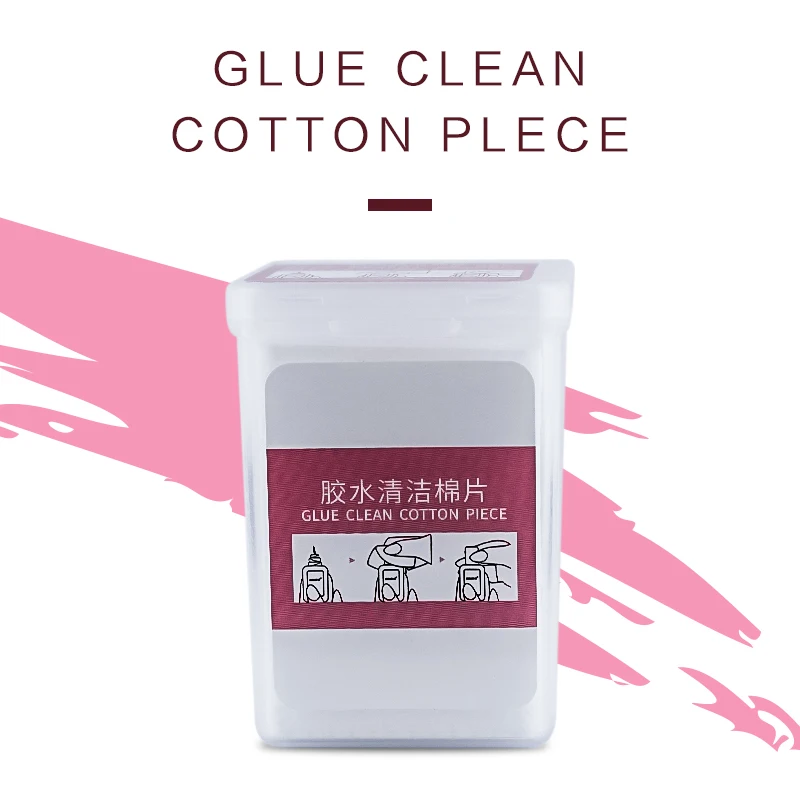 

170pcs eyelash glue Remover Cotton Wipes UV Gel Nail Tips Polish Remover Cleaner Lint-Free Paper Pad eyelash make up Tools