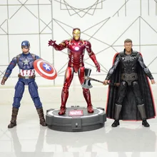 18 см Железный Человек-паук, Железный человек, Тор, фигурка, Капитан Америка, зимний солдат, человек-муравей, сокол, война бесконечности, фигурка, модель игрушки