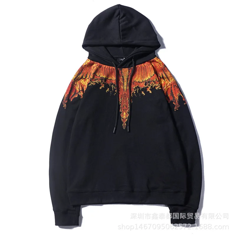 Осенне-зимняя толстовка с капюшоном и принтом капель воды MB Flame Lightning, Мужская и Женская Популярная брендовая одежда для пар в стиле хип-хоп