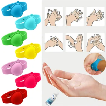 

Adult Kid Hand sanitizer dispenser Liquid Wristband Hand Dispenser Handwash With Whole Sanitizing pulsera gel hidroalcoholico L3