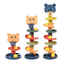 

Ball Spiral Tower Track Rolling Ball Rattling Balls Stack, Drop and Go Ball Ramp Toy for Birthday Gift Kids