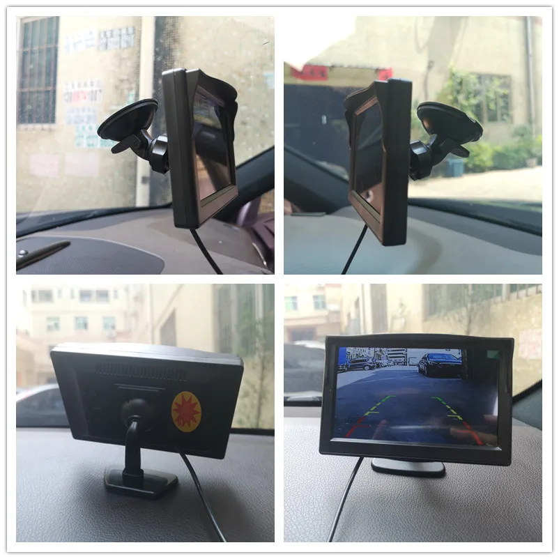 5 дюймов TFT lcd HD экран автомобильный монитор Парковка заднего вида монитор+ мини цветной задний вид автомобиля резервная камера