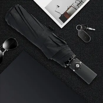 

Business Style Fully Automatic Multicolor 10 Bones Automatic Umbrella Impact Cloth Simple Automatic Shrink Business Umbrella