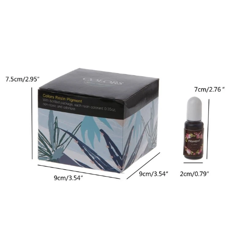 Epoxy Resin Pigment 48 Bottles High Concentrated Alcohol-Based Inks Epoxy Resin Pigment Translucent Crystals Liquid Resin Pigment Kit