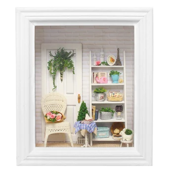 

Photo Frame Wooden Furniture Miniature Dollhouse Toys Building Model House