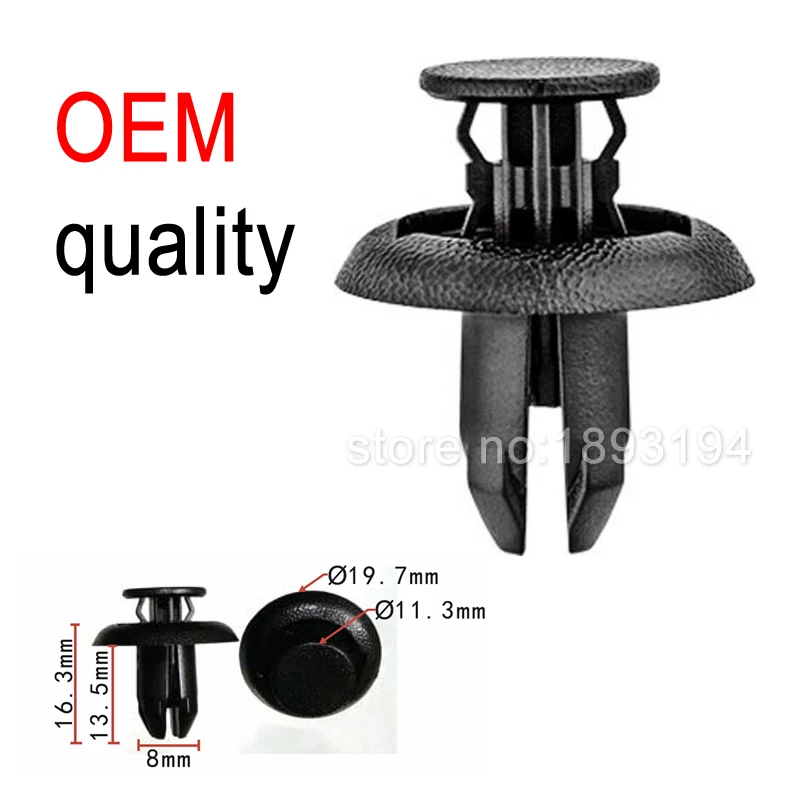 100x / 500x OEM Splash Shield And Bumper Clip Fastener for Mazda