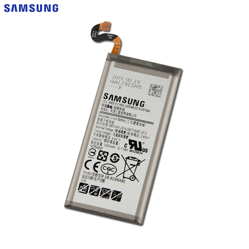 Оригинальная батарея samsung EB-BG950ABE EB-BG950ABA для samsung GALAXY S8 SM-G9508 G950F G9500 G950U SM-G G Project Dream 3000 мА-ч