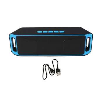 

SC208 Wireless Speaker Bluetooth 4.0 Stereo Subwoofer Support TF USB FM Radio Built-in Mic Dual Bass Sound Speaker