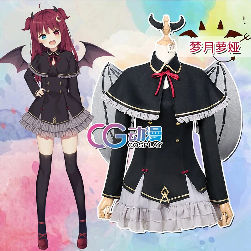 

2020 New Style Japanese Anime Cosplay Costume Roa Little Devil Black Uniform Custom Made Halloween For Women B