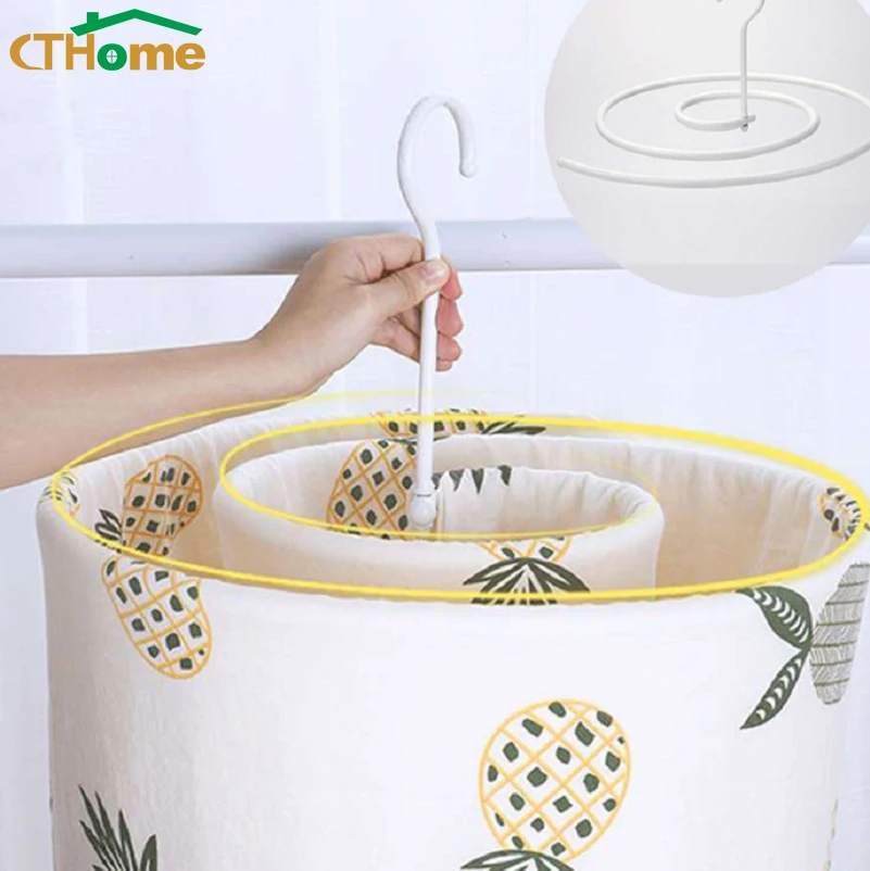 

CTHome Drying Rack Spiral Shaped Hanger Rotating Quilt Storage Rack Drying Rack Quilt Blanket Rack Good Outside Indoor Hanger