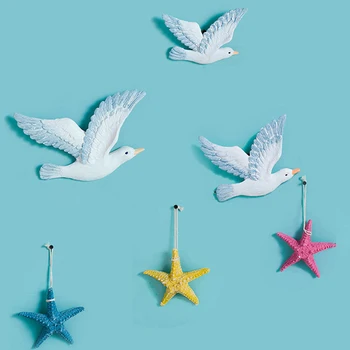 

3Pcs Creative Bird Pendant Wall Hanging Crafts Bird Pendant TV background Wall Decorations for Home Living Room