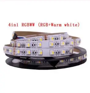 rgbww 4in1 RGB CCT Светодиодная лента 5050 DC 12V 24V 4в1 5 цветов 5 В1 Светодиодная лента+ WW+ CW 60 Светодиодный s/m 5 м/лот RGBW RGBWW 12 мм Полоса пропускания pcb свет - Испускаемый цвет: rgbww 4in1