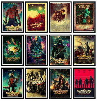 

Perfect JL Vintage Movie Marvel Guardians of the Galaxy Poster Wall Stickers Poster Prints High Quality For Bar And Home Decor
