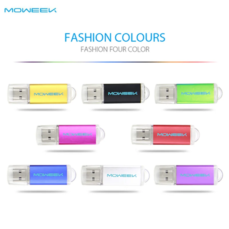 Moweek, мини USB флеш-накопитель, реальная емкость, 4 г, 8 г, 16 г, 32 г, 64 г, флеш-диск usb 2,0, миниатюрная Высококачественная USB карта памяти, металлический u-диск