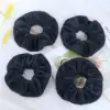 Ultra Soft Microfiber Hair Drying Scrunchies for Frizz Free, Heatless Hair Drying,  Large Thick Ponytail Holder,4 Pack 4