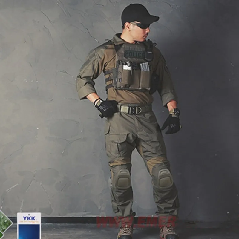 Emersongear G3 Combat Tactical Shirt Upgraded Version Mens BDU Sports Slim Fit Duty Tops Genuine Multicam