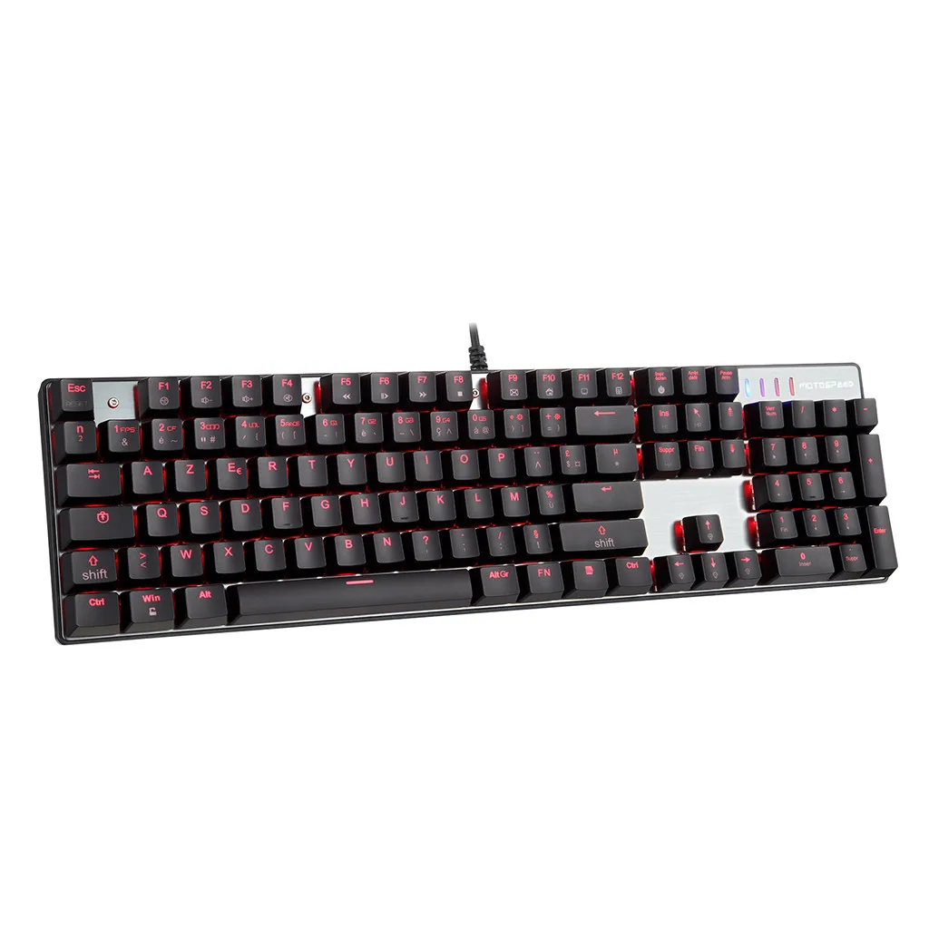 CK104 USB механическая клавиатура светодиодный подсветка водостойкая игровая клавиатура Pc Gamer Проводная клавиатура Klawiatura Mechaniczna